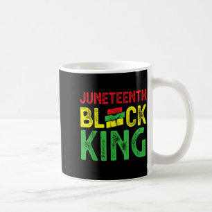 Mens juneteenth black king emancipation day coffee mug