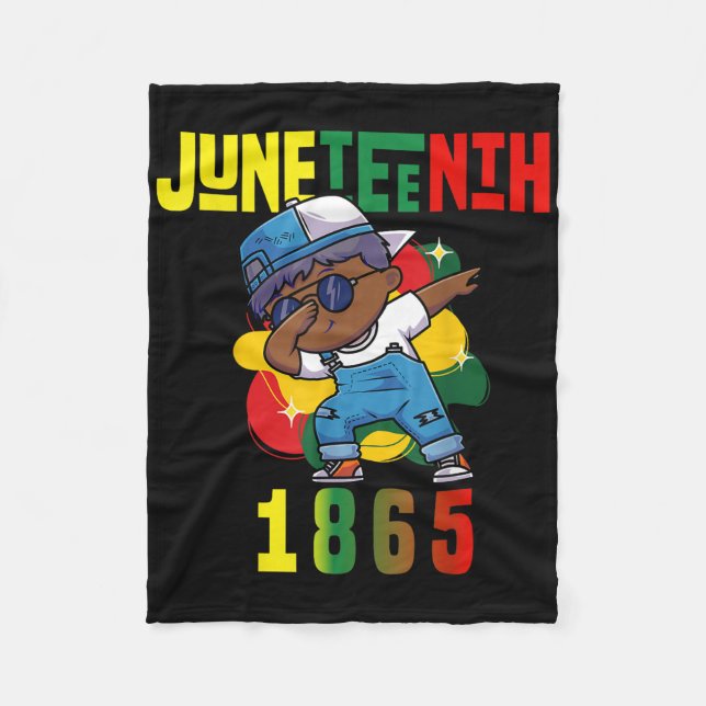 Mens Juneteenth Remembering My Ancestors For Afric Fleece Blanket (Front)