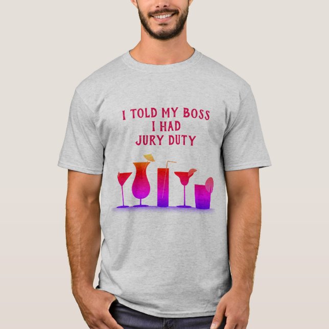 Mens Jury duty t-shirt (Front)