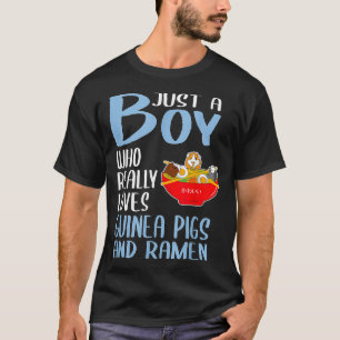 Mens Just A Boy Who Really Loves Guinea Pigs And R T-Shirt