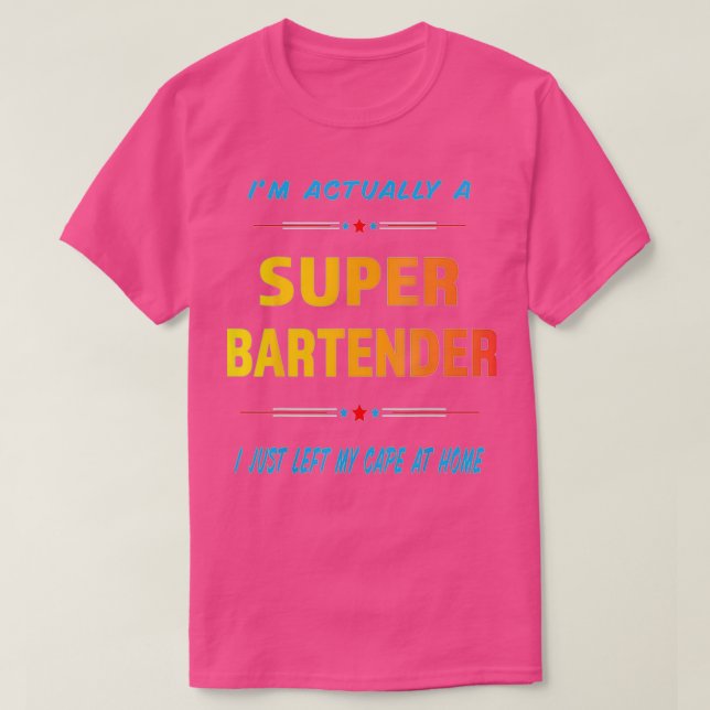 Mens Just Left Cape Home Bartender Gift T-Shirt (Design Front)