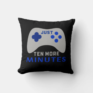 Men's Just ten more minutes Black Gamer Cushion
