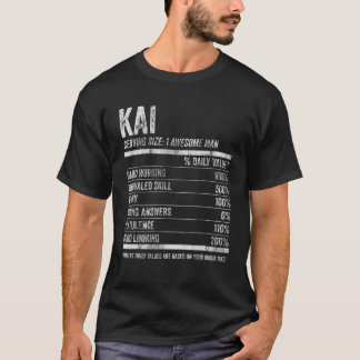Mens Kai Nutrition Personalised Name Funny Name Fa T-Shirt