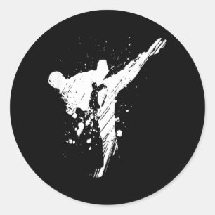 Mens Karate Womens Karate Costume Karate for Boys Classic Round Sticker