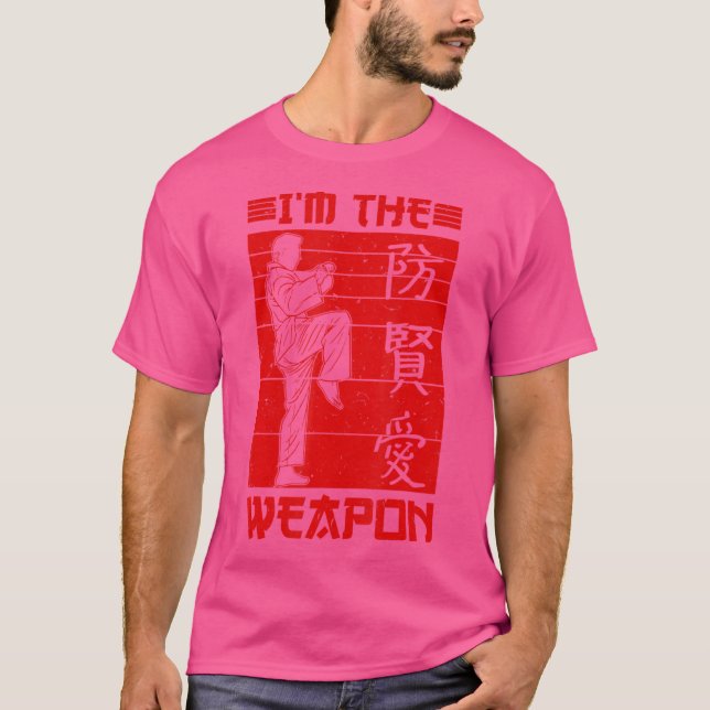 Mens Karateka Ninja Taekwondo I'M The Weapon Karat T-Shirt (Front)