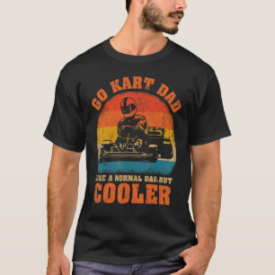 Mens Kart Dad Vintage Retro Kart Racing Dad Fathe T-Shirt
