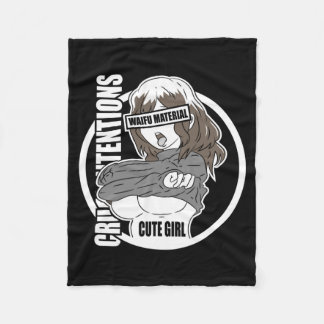 Mens Kawaii Anime Manga Babe Girl Cosplay Gifts Fleece Blanket