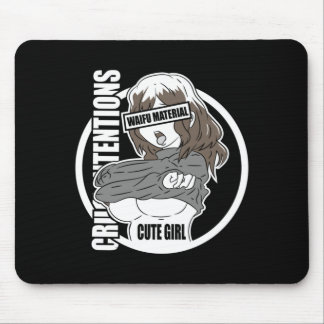 Mens Kawaii Anime Manga Babe Girl Cosplay Gifts Mouse Mat