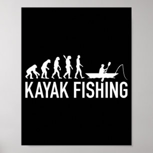 Mens kayak fishing evolution kayak fishing poster
