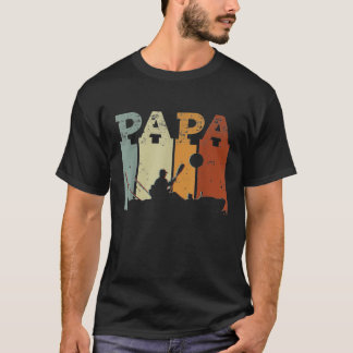 Mens Kayak kayaking DAD vintage ART - canoe kayake T-Shirt