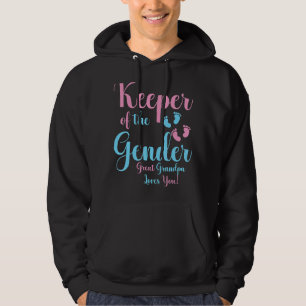 Mens Keeper Of The Gender  You Promoted Great Gran Hoodie