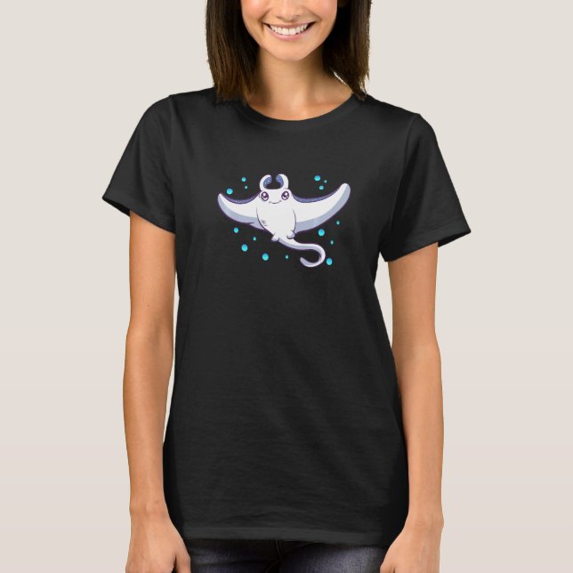 Mens Kids Manta Ray Ocean Animal Sea Cute Boy Girl T-Shirt (Front)