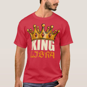 Mens King Libra Zodiac Birthday Horoscope Astrolog T-Shirt