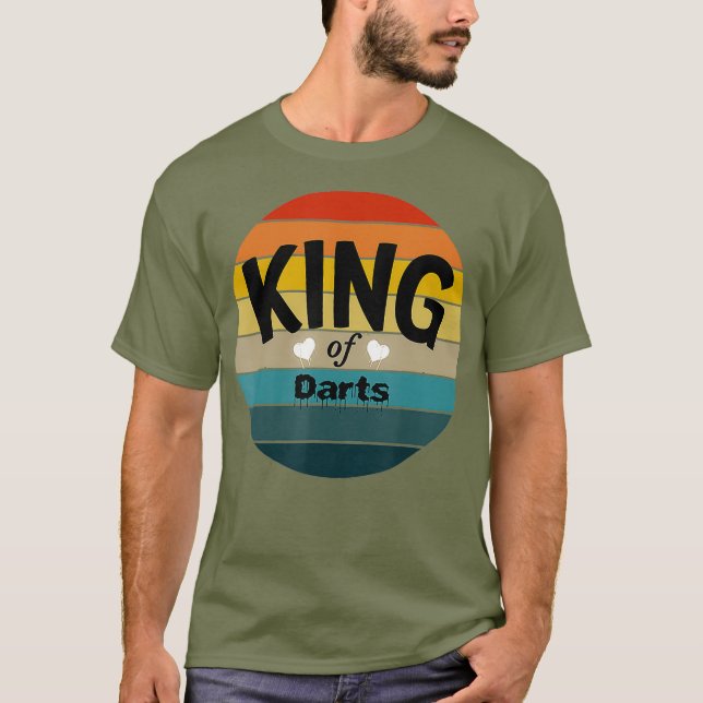 Mens King Of Darts T-Shirt (Front)