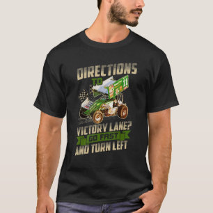 Mens Kinser Direction to Victory Lane Dirt Track S T-Shirt