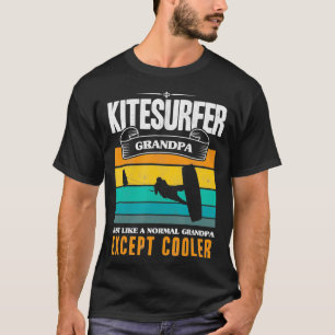 Mens Kitesurfing Grandpa Kiteboarder Grandfather K T-Shirt