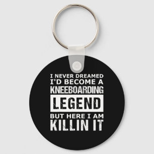 Mens Kneeboarding Funny  Key Ring