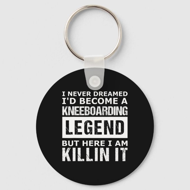 Mens Kneeboarding Funny  Key Ring (Front)