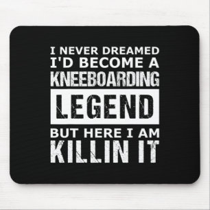 Mens Kneeboarding Funny Mouse Mat