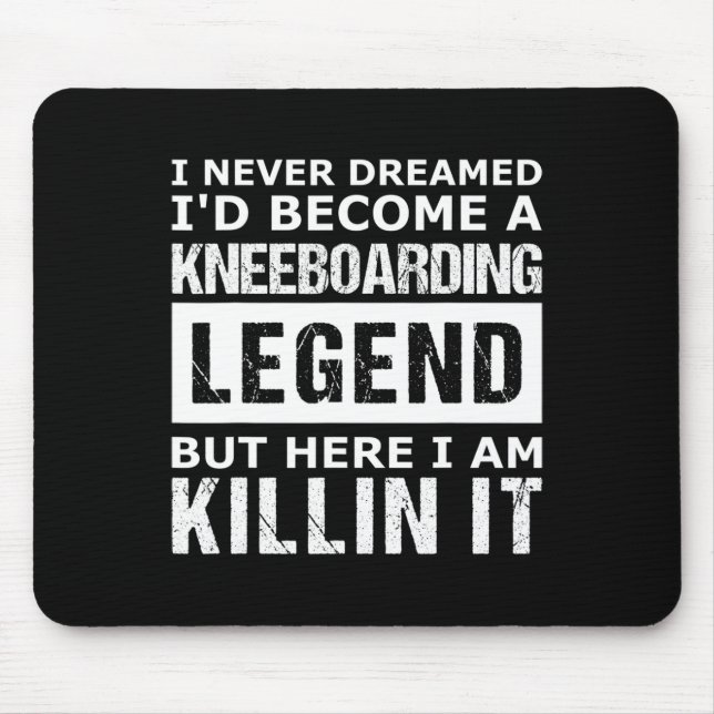 Mens Kneeboarding Funny  Mouse Mat (Front)