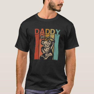 Mens Koala Retro Style Vintage Daddy Graphic Fathe T-Shirt