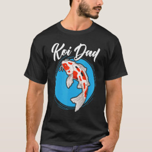 Mens Koi Dad Japanese Koi Carp Nishikigoi Fish Fat T-Shirt
