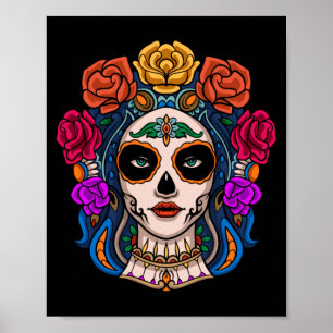 Mens La Catrina Day Of The Government Agencyd Dia Poster