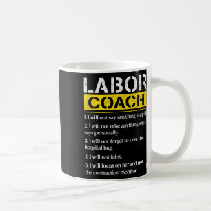 Mens Labour Coach Expecting Dad Rules Papa Funny B Coffee Mug
