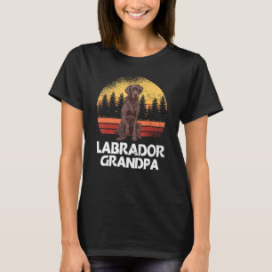 Mens Labrador Grandpa Dog Owner Labrador Retriever T-Shirt