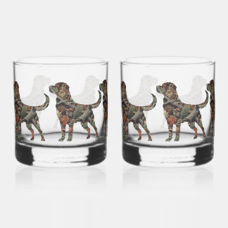 Men's Labrador Keepsake Box Jewellery Box Whiskey Glass