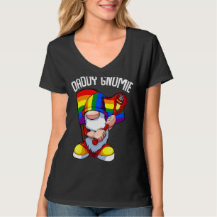 Mens Lacrosse Daddy Gnome Lgbt Q Gay Pride Rainbow T-Shirt