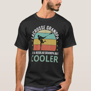 Mens Lacrosse Grandpa Like a Regular Grandpa but c T-Shirt