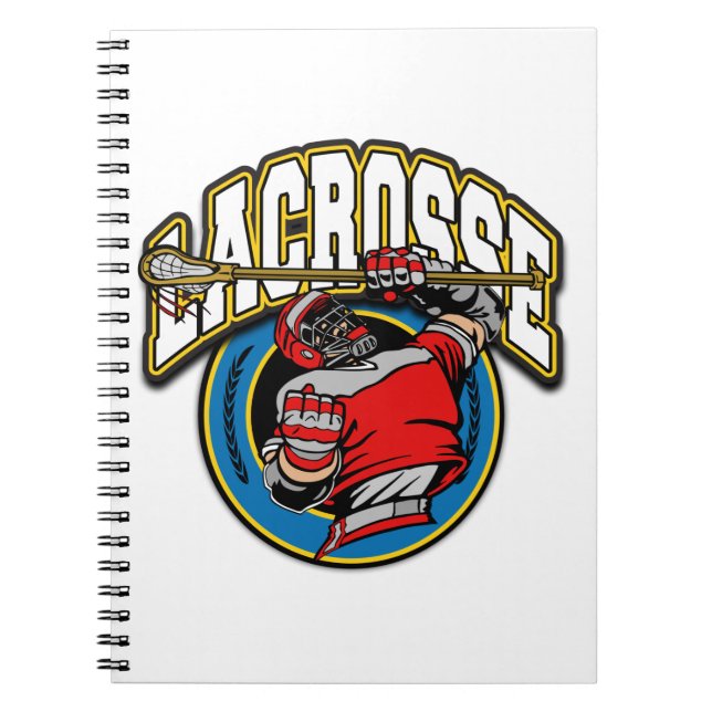 Men's Lacrosse Logo Notebook (Front)