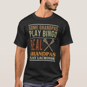 Mens Lacrosse Training Grandfather Lax Player Gran T-Shirt