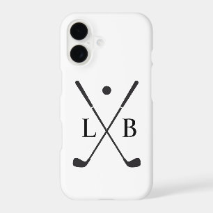 Men's Leather Golf phone Personalised with Initial