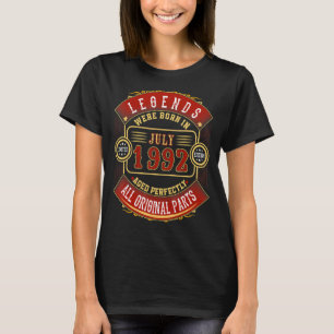 Mens Legends Were Born In July 1992 30 Years Old T-Shirt