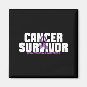 Mens Leiomyosarcoma Cancer Survivor Fighter Magnet