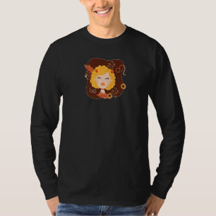 Mens Leo Astrology Sign Leo Zodiac Sign Lion Mane  T-Shirt