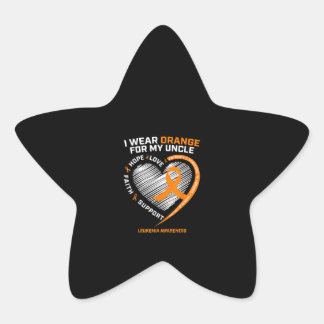 Mens Leukaemia Awareness Gifts Uncle Women Kids Star Sticker