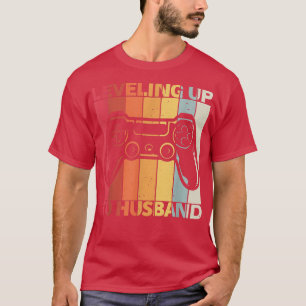 Mens Level Ascended To Husband Gamer Gamer Gaming1 T-Shirt