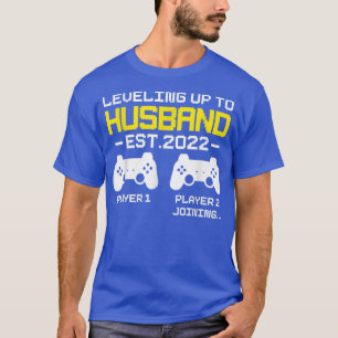 Mens Leveling up to Husband Est 2022 Promoted To H T-Shirt