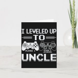 Mens Levelled Up To Uncle Level Unlocked Promoted Card