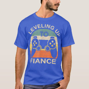 Mens Levelling Up To Fiance Vintage Fiance video g T-Shirt