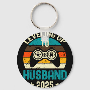 Mens levelling up to husband 2025 future groom key ring