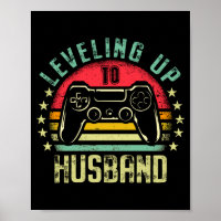 Mens levelling up to husband promoted future gamer