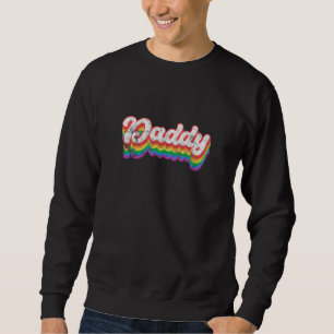 Mens LGBT Daddy Dad Father Rainbow Gay Lesbian Bis Sweatshirt
