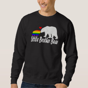 Mens Lgbt Little Brother Bear Gay Pride Equal Righ Sweatshirt
