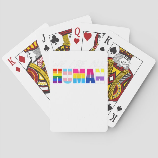 Mens LGBT Paint Splatters Gay Bear  Playing Cards (Back)