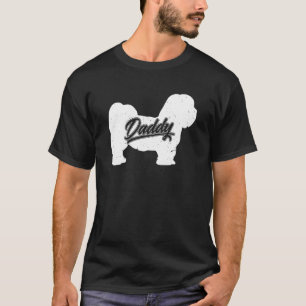 Mens Lhasa Apso Daddy Dog Owner Papa Fathers Of Lh T-Shirt