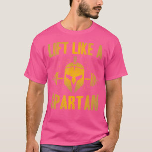 Mens Lift Like A Spartan Shirt Weight Lifting Gym